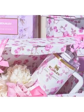 Limited Edition Stanley x LoveShackFancy Quencher H2.0 FlowState Tumbler 40 oz